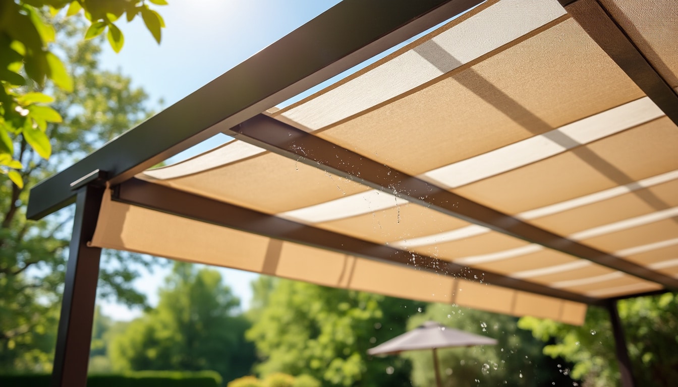 découvrez nos conseils pratiques pour entretenir votre toile de pergola et ainsi prolonger sa durée de vie, assurer sa résistance aux intempéries et maintenir son esthétisme au fil des saisons.